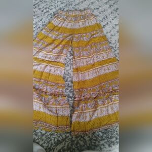 NATURAL LIFE Yellow and Pink Patterned Garment